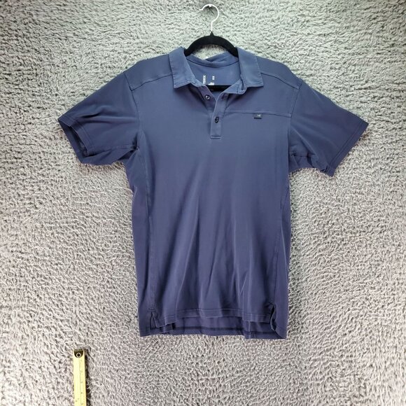 Arcteryx Shirt Mens Medium Blue Short Sleeve Polo Cotton/Polyester Blend - Picture 1 of 7